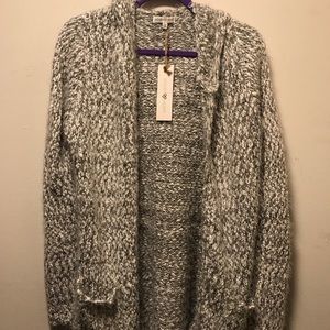 Cozy hooded cardigan